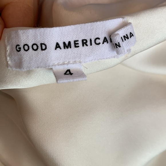 Good American Washed Satin Camisole in Ivory Size XL (4) - Picture 7 of 8